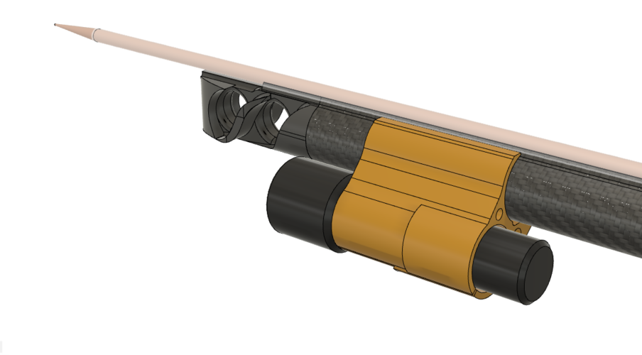 Pathos Laser Open Light Holder - 30mm barrel O/D.  3D Print 534370