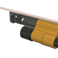 Small Pathos Laser Open Light Holder - 30mm barrel O/D.  3D Printing 534370