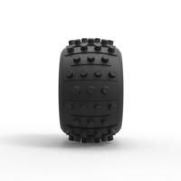 Dune buggy rear tire 31 Scale 1:25 - Thumbnail 4