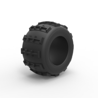 Dune buggy rear tire 32 Scale 1:25 - Thumbnail 2