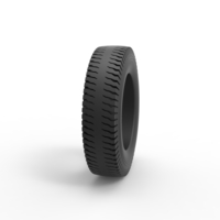 Semi truck tire 8 Scale 1:25 - Thumbnail 3
