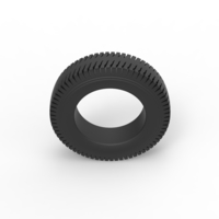 Semi truck tire 8 Scale 1:25 - Thumbnail 6