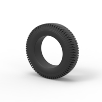 Semi truck tire 8 Scale 1:25 - Thumbnail 7