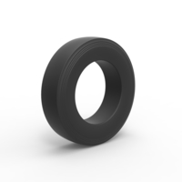 Semi truck slick tire Scale 1:25 - Thumbnail 2