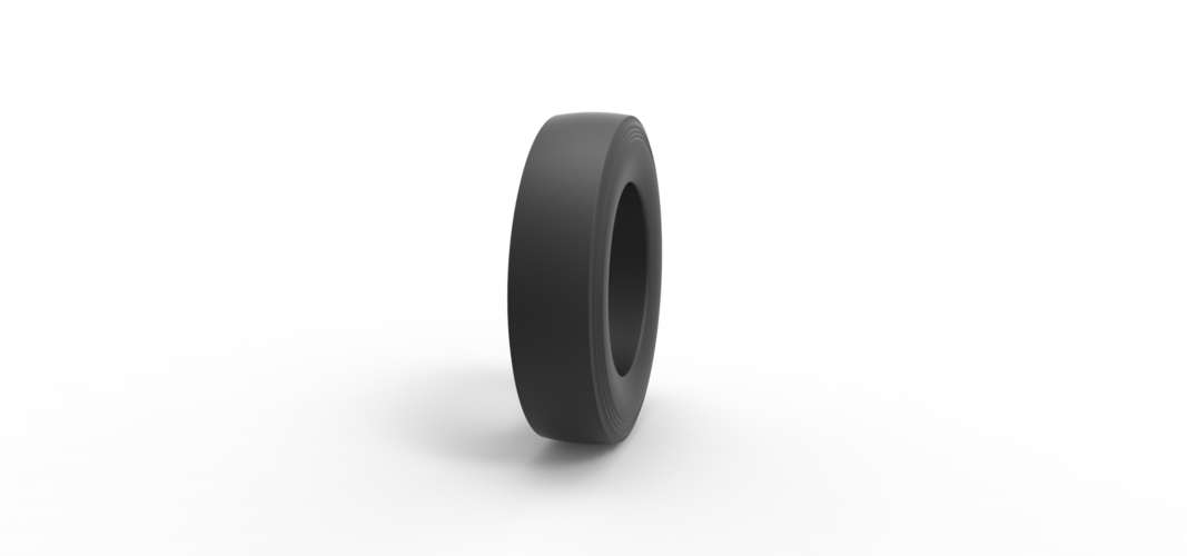 Semi truck slick tire Scale 1:25 3D Print 534520