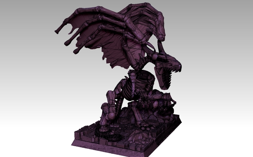 Heroes of Might and Magic 3 Bone Dragon 3D Print 534529