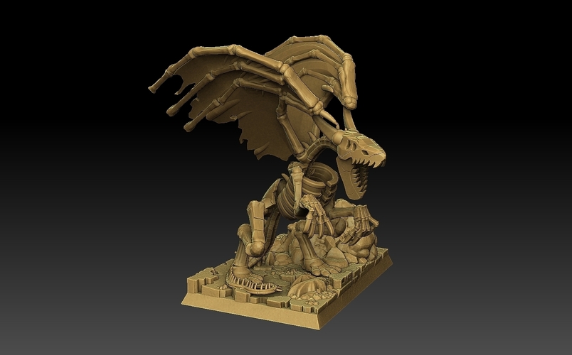 Heroes of Might and Magic 3 Bone Dragon 3D Print 534530