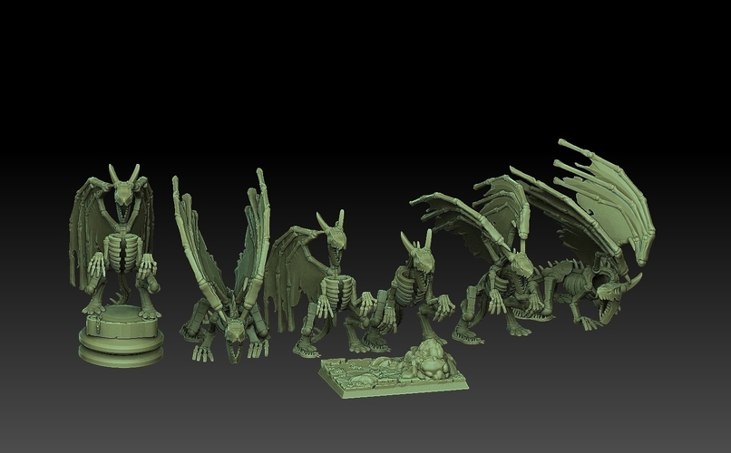 Heroes of Might and Magic 3 Bone Dragon 3D Print 534536