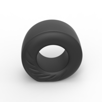 Dragster rear tire during start Scale 1:25 - Thumbnail 6