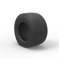 Dragster rear tire during start Scale 1:25 - Thumbnail 8