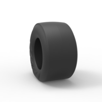 Dragster rear tire during start Scale 1:25 - Thumbnail 9