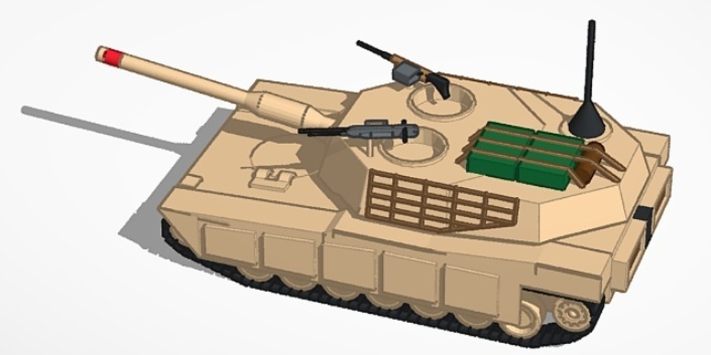 M1 Abrams (Remake) 3D Print 534597