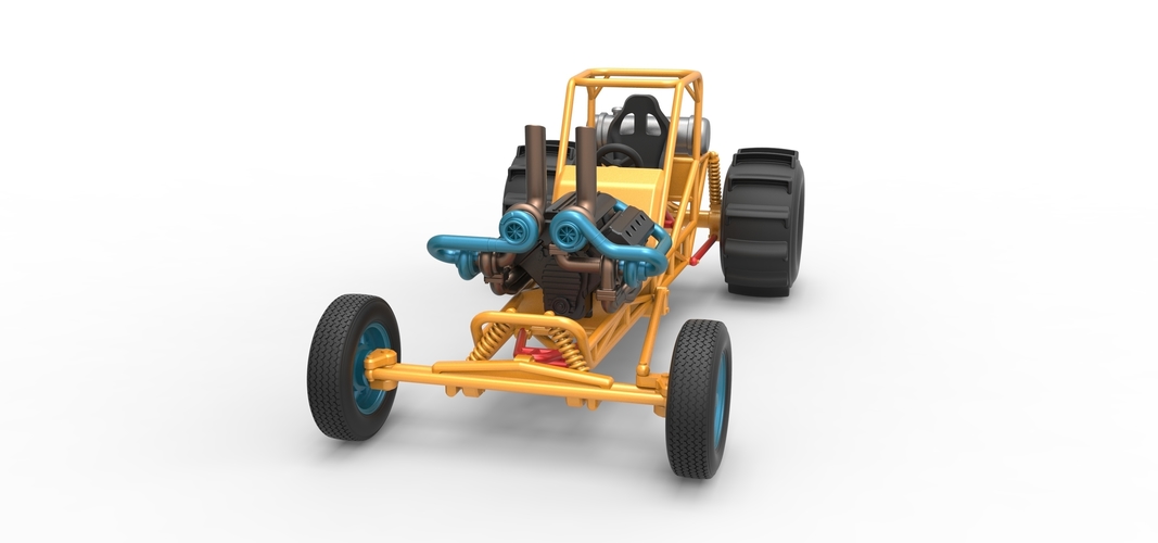 Dirt Dragster Scale 1:25 3D Print 534612