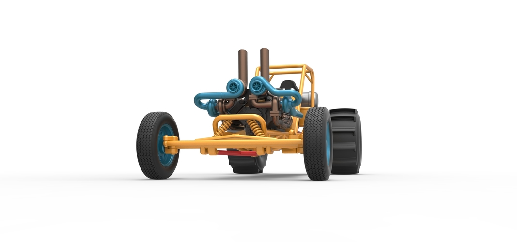 Dirt Dragster Scale 1:25 3D Print 534613