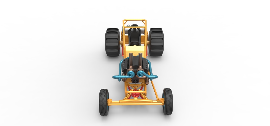 Dirt Dragster Scale 1:25 3D Print 534615