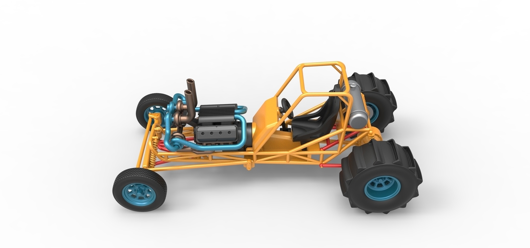 Dirt Dragster Scale 1:25 3D Print 534617