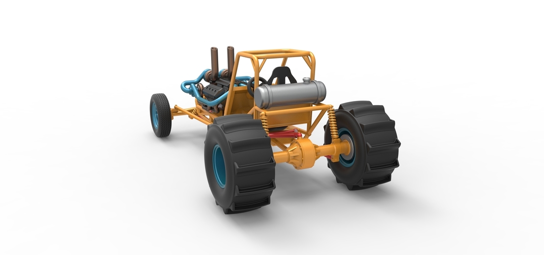 Dirt Dragster Scale 1:25 3D Print 534621