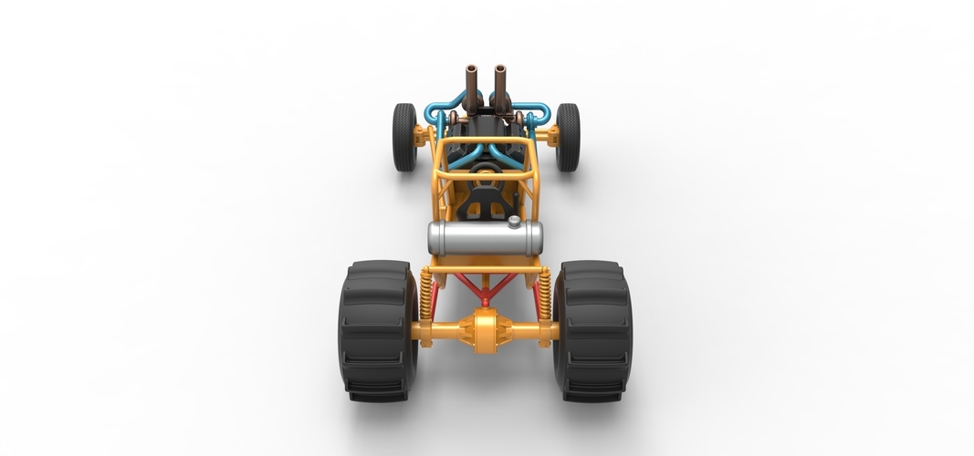 Dirt Dragster Scale 1:25 3D Print 534624