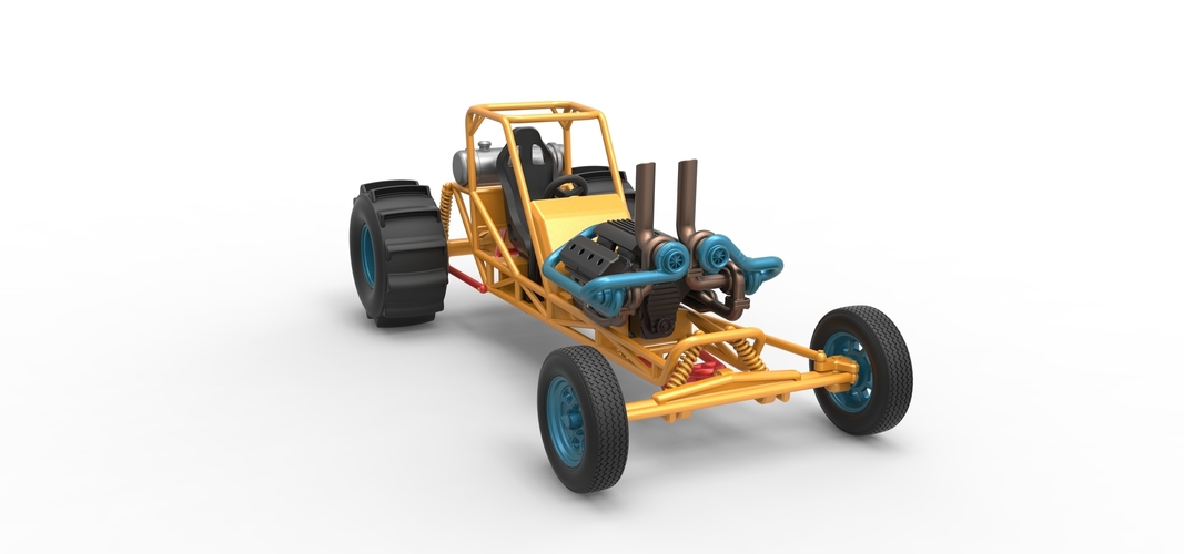 Dirt Dragster Scale 1:25 3D Print 534627