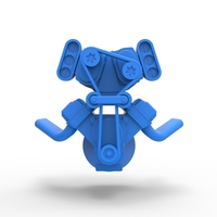 Engine V8 with double supercharger V7 Scale 1:25 - Thumbnail 4