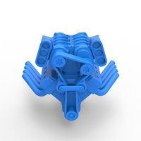 Engine V8 with double supercharger V7 Scale 1:25 - Thumbnail 5