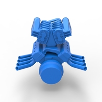 Engine V8 with double supercharger V7 Scale 1:25 - Thumbnail 13