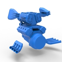 Engine V8 with double supercharger V7 Scale 1:25 - Thumbnail 16