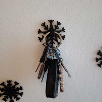 Keyholder Snowflake, Schlüsselhalter Schlüsselbrett - Thumbnail 3