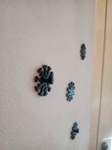 Keyholder Snowflake, Schlüsselhalter Schlüsselbrett 3D Print 534687