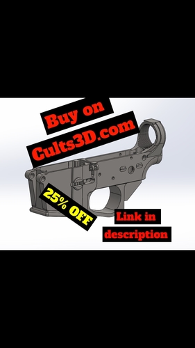 Standard AR-15 Lower Receiver 3D Print 534727