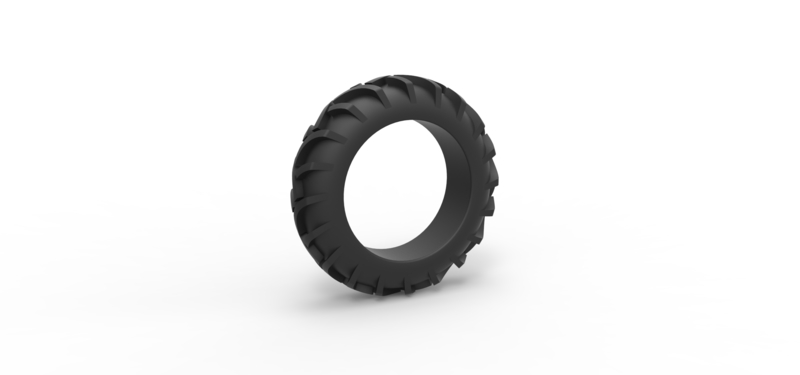 Tractor tire 20 Scale 1:25