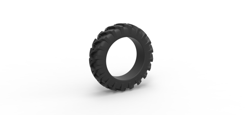 Tractor tire 21 Scale 1:25