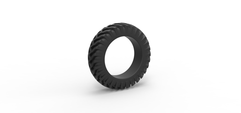 Tractor tire 22 Scale 1:25