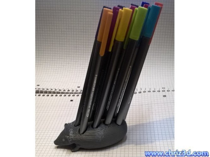 hedgehog pen holder 3D Print 53478