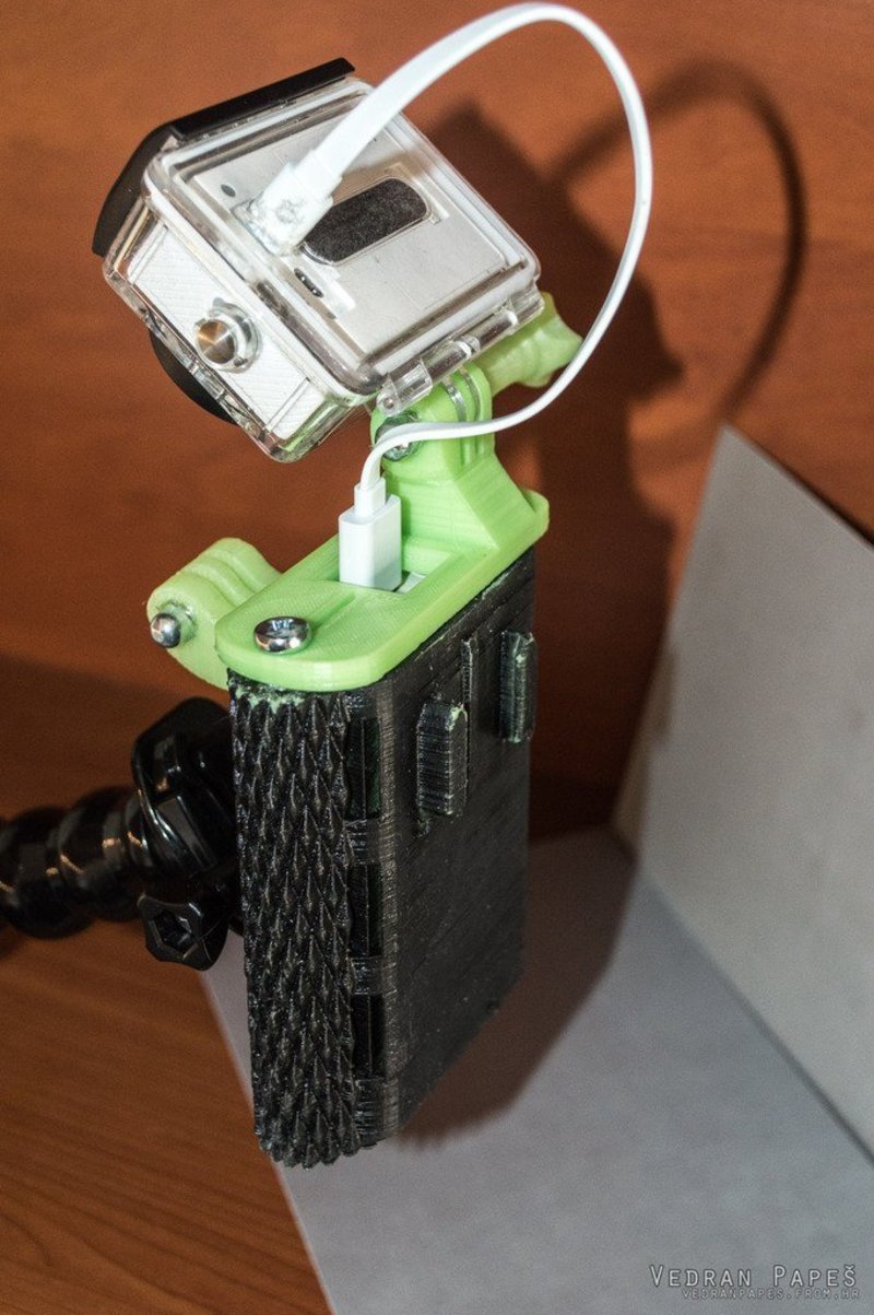 Xiaomi 10000 mAh powerbank case for Xiaomi Yi, GoPro and similar