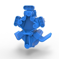 Engine V8 with triple supercharger V4 Scale 1:25 - Thumbnail 3