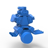 Engine V8 with triple supercharger V4 Scale 1:25 - Thumbnail 10