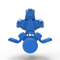 Engine V8 with triple supercharger V4 Scale 1:25 - Thumbnail 11