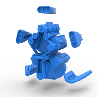 Engine V8 with triple supercharger V4 Scale 1:25 - Thumbnail 13