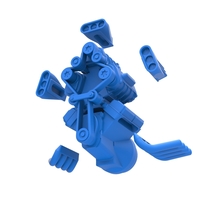 Engine V8 with triple supercharger V4 Scale 1:25 - Thumbnail 14