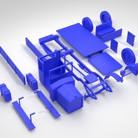 Old military truck Ursus A simple - Thumbnail 2