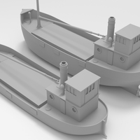 Clyde puffer simple steamboat cargo - Thumbnail 2