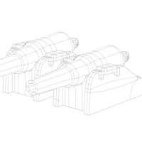 RML 10-inch 18-ton gun simple model - Thumbnail 4