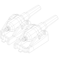 RML 10-inch 18-ton gun simple model - Thumbnail 5