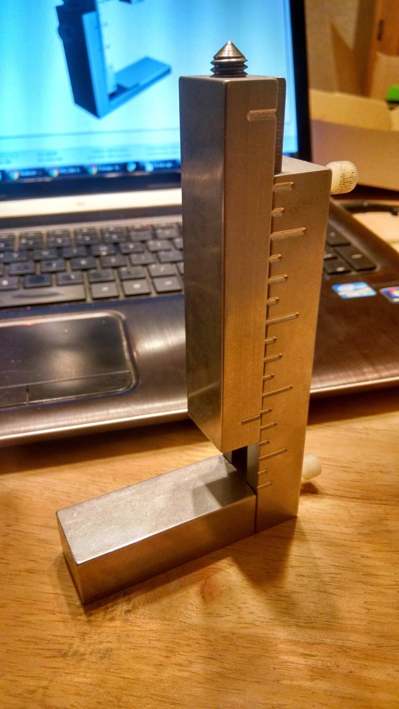 Distance gauge with all parts and fasteners - Pinshape