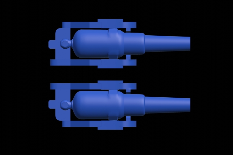 RML 10-inch 18-ton gun simple model 3D Print 535002