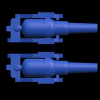 RML 10-inch 18-ton gun simple model - Thumbnail 8