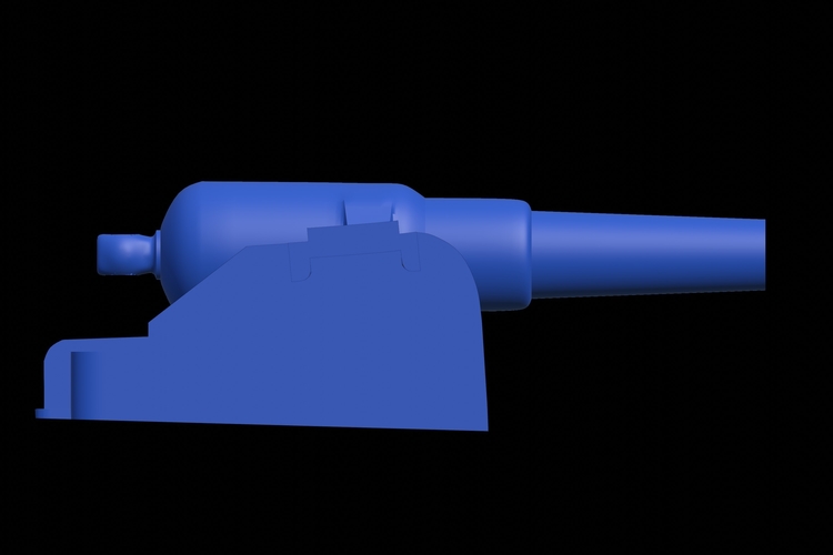 RML 10-inch 18-ton gun simple model 3D Print 535003