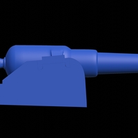 RML 10-inch 18-ton gun simple model - Thumbnail 9