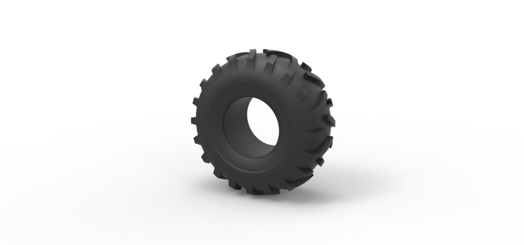 Offroad tire 122 Scale 1:25 3D Print 535053